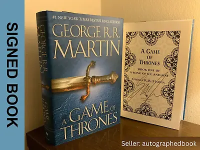 George R.R. Martin SIGNED BOOK A Game Of Thrones 1ST EDITION Hardcover • $164.99