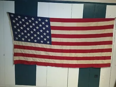 Valley Forge Flag Vintage 50 Star American Flag 5' X 9.5'   Embroidered  • $200