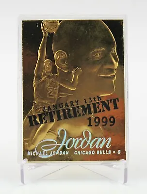 1997 MICHAEL JORDAN Flair Legacy Row 2 Retirement Tribute 23k Gold /9923 • $39.99