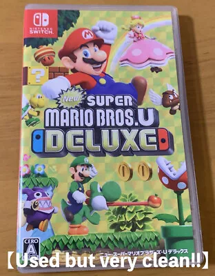 New Super Mario Bros. U Deluxe Nintendo Switch Japanese Ver Tested & Works Well • $117.39