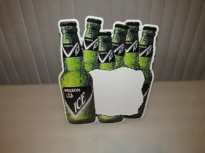 Molson Ice BEER SIGN Tin Store Display Martlet Importing Company • $22.99