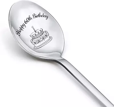 Happy 60Th Birthday Spoon Gifts For Women Men Birthday Gifts For 60 Year Old Dad • $14.99