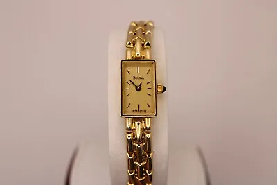 $750 • Buy 14K Gold Bulova Ladies Quartz Watch 95T23 