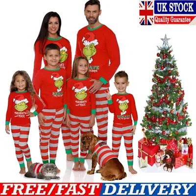 £8.99 • Buy UK The Grinch Christmas Pyjamas Family Matching Kids PJs Set Xmas Eve Pajamas
