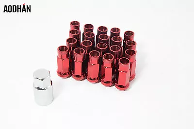 20pcs  Aodhan Xt51 12X1.25 Red Open Lug Nuts Fit Motegi Stance Tsw Str Wheels • $44.99