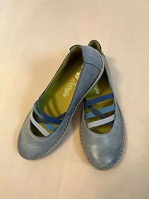 Jungla Shoes Blue Mary Jane Flat Made In Spain Womens Size 40 / 9 • $25