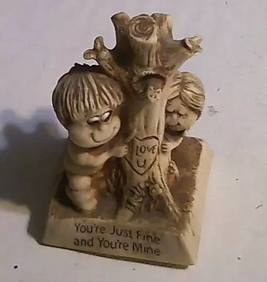 Russ & Wallace Berrie Figurine You're Just Fine And You're Mine Vintage • $7.98