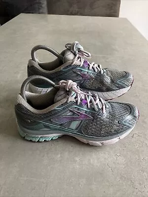 £34.99 • Buy Brooks Ravenna 6 Women's Size 7.5 Running Shoes Sneakers Silver Cyan Magenta