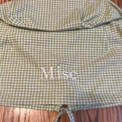 Pottery Barn Kids Green Gingham Check Basket Liner Misc • $6.97