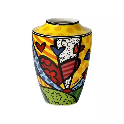 Romero Britto: Porcelain Figurine / Small Vase  A NEW DAY  Retired  Sold Out • $119.99