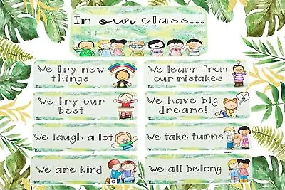 In Our Class Tropical Poster Classroom Poster Wall Art For Teacher • $22.95