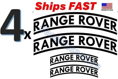4 X Range Rover Caliper Decal Black Sticker - Heat Resistant - Free Shipping • $15.37