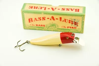 Vintage Bass A Lure Minnow Antique Fishing Lure In Box JJ48 • $66