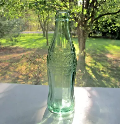 Vintage Coca Cola 6 1/2 Fl. Oz. Green Glass Bottle From Wilmington De • $6