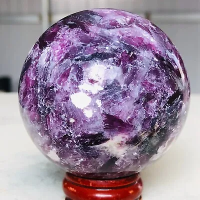279g Natural Purple Mica Quartz Crystal Sphere Reiki Mineral Healing K937 • $2.18