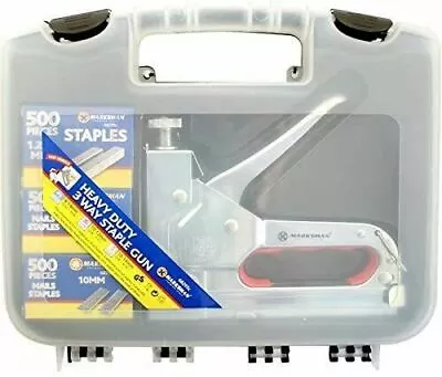 3 Way Heavy Duty Staple Gun Set Full Steel Construction 1500 Pcs 4-14mm New • £9.19