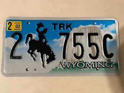 $10.99 • Buy Wyoming License Plate 2002 Truck Used