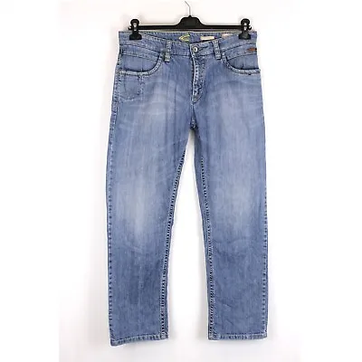 CAMEL ACTIVE HUDSON Men Jeans Size W34 L30 Regular Fit Blue Fade Effect K6120 • £28.95