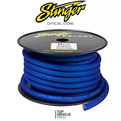 Stinger 0awg Power Cable Full Cca High Flexible 50 Feet Full Spool Car Audio • £139.99