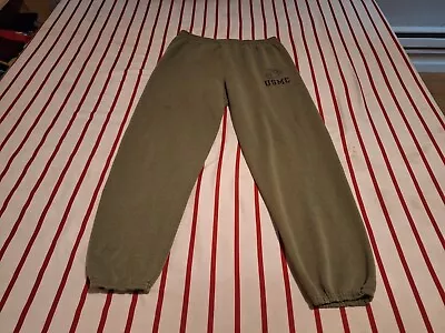 U.S. Marine Corps Men's Soffe Sweatpants Color Green Size Large Used • $15