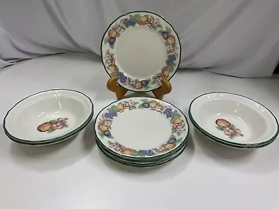 Set Of 8 Vintage Noritake Epoch Market Day Soup & Salad Set • $45