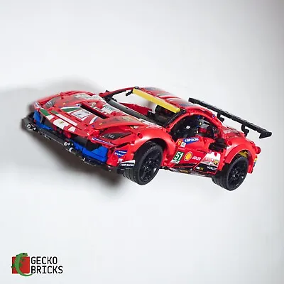 £16 • Buy Gecko Bricks Wall Mount For LEGO Technic Ferrari GTE 42125 Angled & Flush Mount