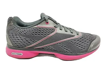 $26.99 • Buy Reebok Easytone Smoothfit Walking Fitness Shoes Gray Pink Womens 9