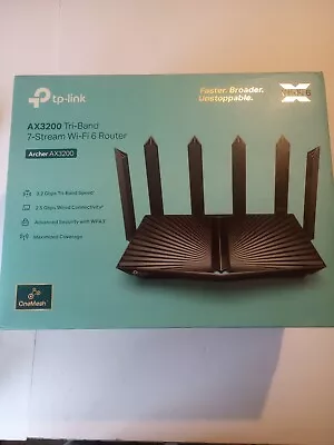 TP-LINK Archer AX3200 3.2 Gbps 5 Port Tri-Band Wi-Fi 6 Router • $70