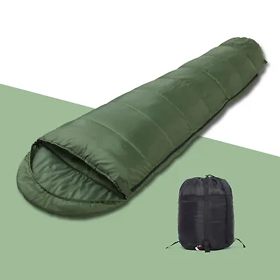 £31.99 • Buy 4 Season Green Sleeping Bag Warm Blanket Envelope Waterproof Camping Hiking