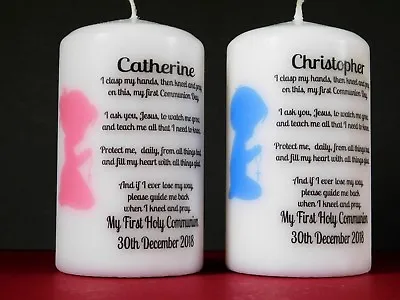 Personalised First Holy Communion Candle Gift Present Boy Or Girl  • £4.85