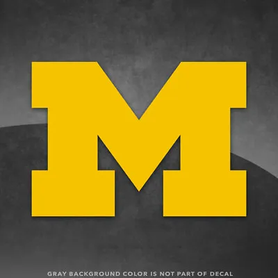 Michigan Wolverines M  Logo Vinyl Decal Sticker - 4  And Up - More Colors! • $2.99