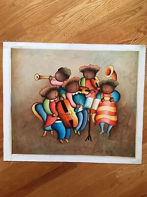 Young Musicians - Original Oil Painting On Canvas 23” X 27” • $58