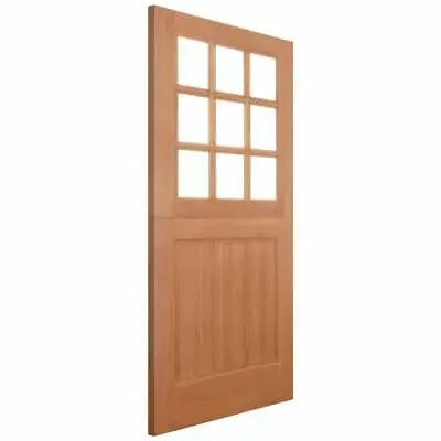 9 Lite Solid Pine Stable Door Solid Timber    Made To Measure • £350