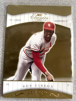 2001 Donruss Classics Bob Gibson Legends Card #159 /1755 Cardinals HOF • $3.49
