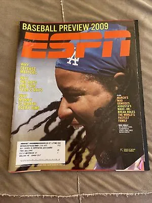 ESPN The Magazine 4/6/09 MLB STAR MANNY RAMIREZ BASEBALL PREVIEW • $0.03
