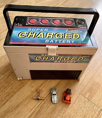 Micro Machines Super Charged Battery Playset 2 Cars 1 Plane 1989 Galoob RARE • £24