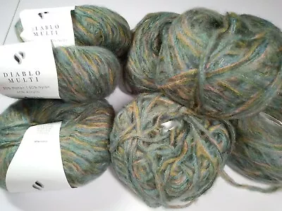 Hobbii Diablo Multi Yarn Park Vi #12 Lot Of 8 Balls Each 98 Yds Mohair Blend NEW • $16.79