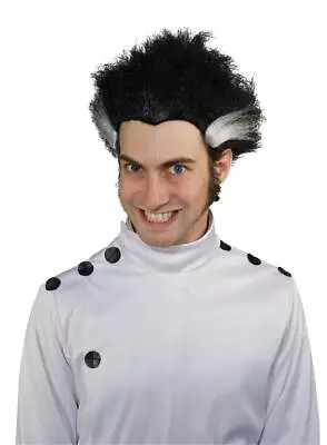 Mad Scientist Professor 2 Tone Black White Wig Costume Mr178045 • $11.99