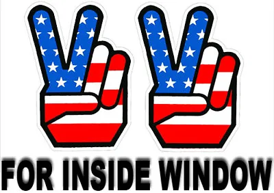 1960's Peace Sign Stickers INSIDE GLASS / WINDOW Retro Vintage Hippie Decal • $4.69