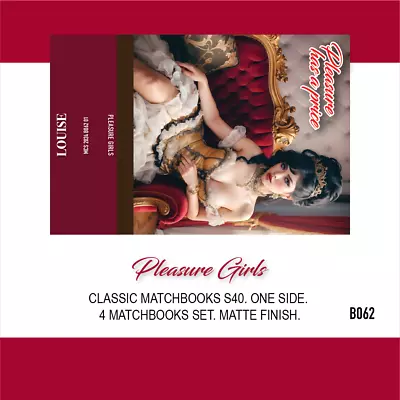 Pleasure Girls 4 New Matchbooks. Collector Girlie. Phillumeny Memorabilia Pin-Up • $11.95