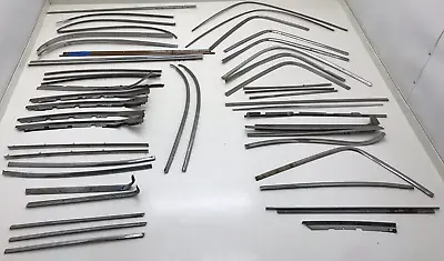 Lot Of 50 Mopar E & B Body Moldings Stainless Trim Windshield Roof Rail Back • $599.99