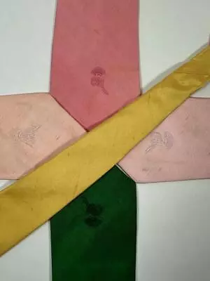 LOT OF FIVE (5) COUNTESS MARA Solid Pastel SILK NECK TIES • $24.99