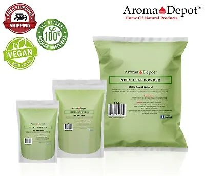 Neem Powder Dried Leaf 100% Pure & Natural Raw  Vegan (Azadirachta Indica)  • $5.95