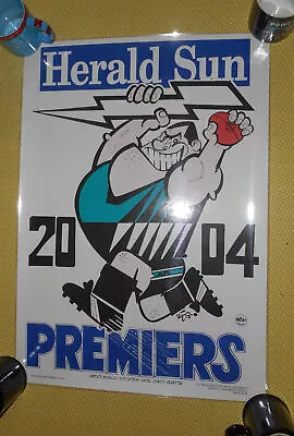 2004 Weg Port Adelaide Premiers Laminated Poster Free Postage • $21.99