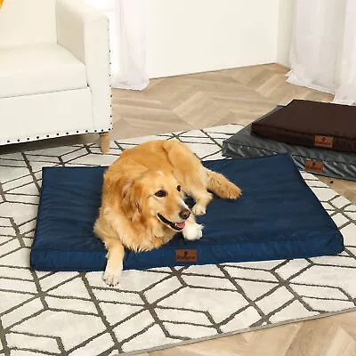 Super Soft Blue Large Dog Bed Orthopedic Memory Foam Waterproof Pet Mattress • $30.99