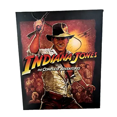 Indiana Jones The Complete Adventures (Movies 1-4) Blu-ray Boxset/Slipcover • $44.95