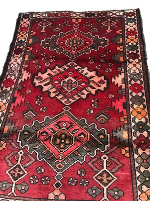 RUG 149 ANTIQUE Hand Knotted Wool Rug VERY FINE  • $399