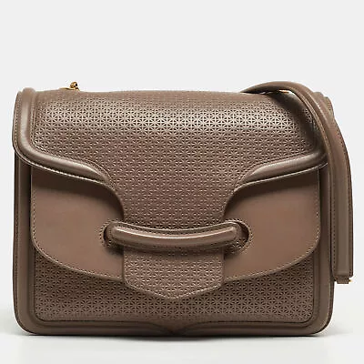 Alexander McQueen Taupe Textured Leather Heroine Chain Shoulder Bag • $320.25