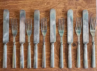 W. F Rogers Silverware Mfg. Co 12 Piece Knives And Forks • $19