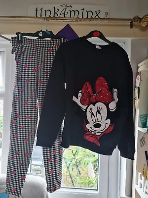£5.99 • Buy Childs Mickey Mouse Leggings And Sweatshirt Set